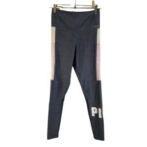 PINK Victoria's Secret Womens Ultimate Leggings Colorblock Gray Pink Small Y2K
